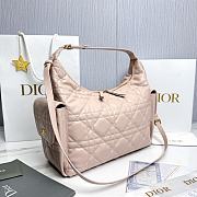 Dior Large D-Dream Bag Pink Macrocannage Lambskin - 38x24x15cm - 6