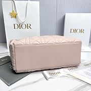 Dior Large D-Dream Bag Pink Macrocannage Lambskin - 38x24x15cm - 4