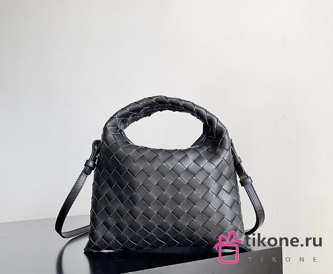 Bottega Veneta Mini Hop Black - 25.5x14.5x11cm - 1