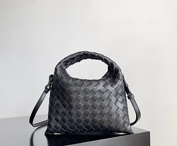 Bottega Veneta Mini Hop Black - 25.5x14.5x11cm