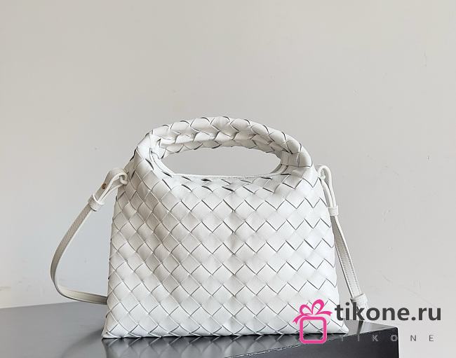 Bottega Veneta Mini Hop White - 25.5x14.5x11cm - 1