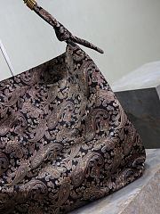 YSL Amalia In Silk Twill Navy Multicolor - 50x42x1cm - 6