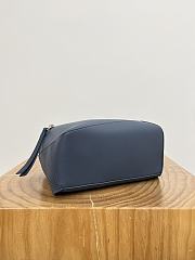 Loewe Small Puzzle Bumbag In Classic Calfskin Indigo Dye - 24x16x10.5cm - 6