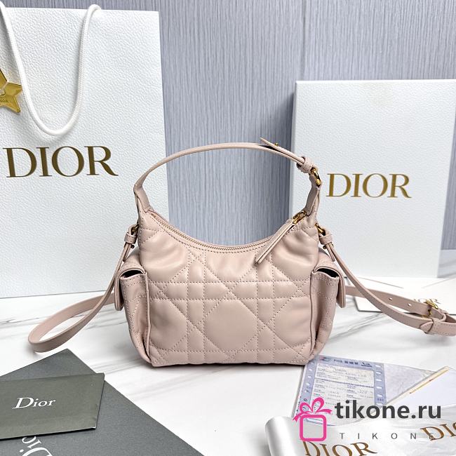 Dior D-Dream Mini Pink Macrocannage Lambskin - 21x14x10cm - 1