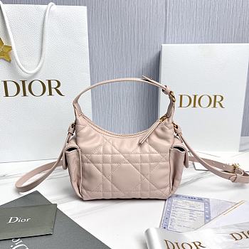 Dior D-Dream Mini Pink Macrocannage Lambskin - 21x14x10cm