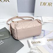 Dior D-Dream Mini Pink Macrocannage Lambskin - 21x14x10cm - 4