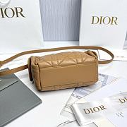 Dior D-Dream Mini Brown Macrocannage Lambskin - 21x14x10cm - 4