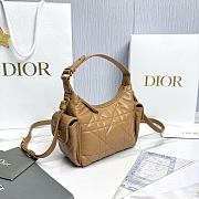Dior D-Dream Mini Brown Macrocannage Lambskin - 21x14x10cm - 3