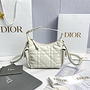 Dior D-Dream Mini White Macrocannage Lambskin - 21x14x10cm - 1