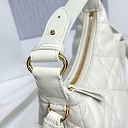 Dior D-Dream Mini White Macrocannage Lambskin - 21x14x10cm - 4