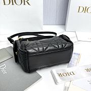 Dior D-Dream Mini Black Macrocannage Lambskin - 21x14x10cm - 6