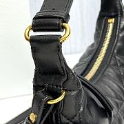 Dior D-Dream Mini Black Macrocannage Lambskin - 21x14x10cm - 2