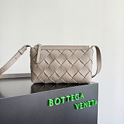 Bottega Veneta Diago Zipped Messenger Limestone - 25x15x5cm - 1