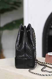 Chanel Gabrielle Backpack Black - 23x22.5x10.5cm - 6