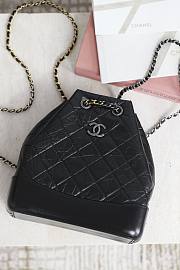 Chanel Gabrielle Backpack Black - 23x22.5x10.5cm - 2