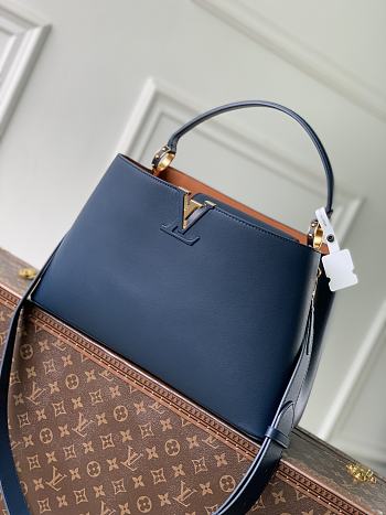 LV Capucines GM Souple Navy M14639 - 38x23x16cm