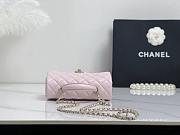 Chanel Mini Flap Top Handle Light Pink Lambskin Light Gold Hardware - 12x20x6.5cm - 6