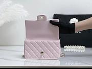 Chanel Mini Flap Top Handle Light Pink Lambskin Light Gold Hardware - 12x20x6.5cm - 5