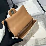 Chanel Mini Flap Top Handle Beige - Light Brown Lambskin Light Gold Hardware - 12x20x6.5cm - 5