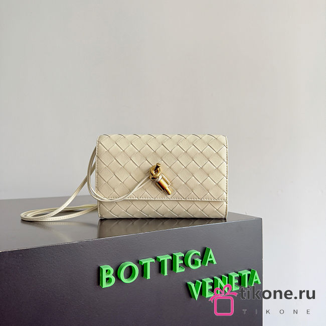 Bottega Veneta Andiamo Pouch Sea Salt - 19x12.6x2cm - 1