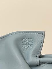 Loewe Mini Flamenco Clutch In Nappa Calfskin Light Blue - 23.9x18x9cm - 6