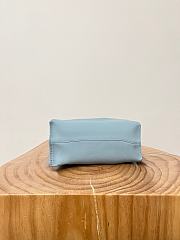 Loewe Mini Flamenco Clutch In Nappa Calfskin Light Blue - 23.9x18x9cm - 4