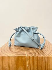 Loewe Mini Flamenco Clutch In Nappa Calfskin Light Blue - 23.9x18x9cm - 3
