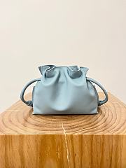 Loewe Mini Flamenco Clutch In Nappa Calfskin Light Blue - 23.9x18x9cm - 2