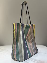 The Row Barn Mini Striped Tote Bag In Multicoloured - 48x13x37cm - 5