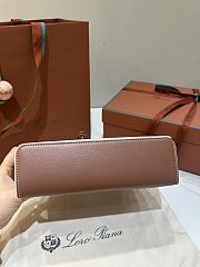 Loro Piana Extra Bag L23 Cotton Linen Caramel - 23x12x7cm - 4
