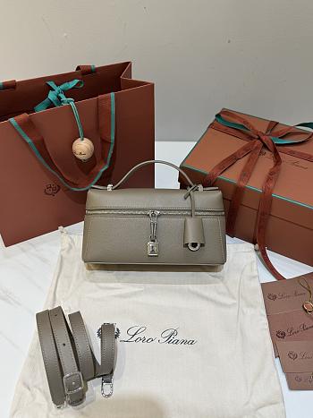 Loro Piana Extra Bag L23 Calfskin Dove - 23x12x7cm