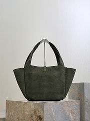 YSL Le 5 A 7 Bea In Suede Leather Green - 50x28x18cm - 6