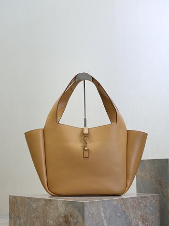YSL Le 5 A 7 Bea In Smooth Leather Gold - 50x28x18cm