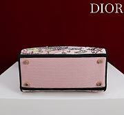 Dior Souvenir Small Lady D-Lite Bag Embroidered Canvas “Shanghai” Map Motif - 20x18x8cm - 6