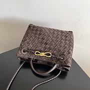 Bottega Veneta Small Andiamo Intrecciato Suede Pondant  - 25x20x10cm - 3