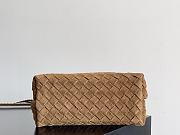 Bottega Veneta Small Andiamo Intrecciato Suede Brown - 25x20x10cm - 3