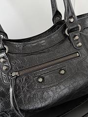 Balenciaga Le City Bag East West In Black Arena Storico - 39.8×17.7×14.9cm - 6