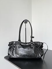 Balenciaga Le City Bag East West In Black Arena Storico - 39.8×17.7×14.9cm - 2