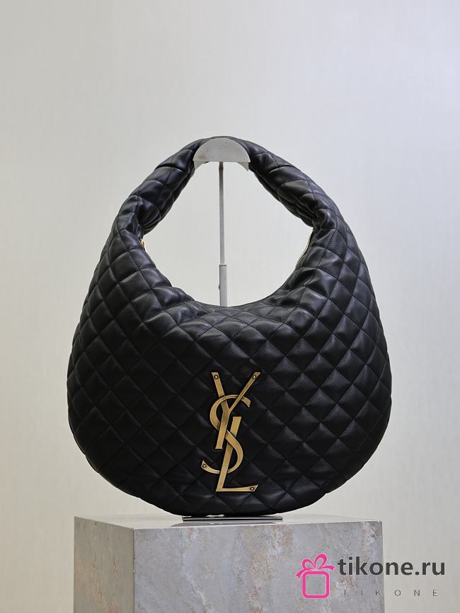 YSL Icare Hobo In Quilted Nappa Black - 44x30x7cm  - 1