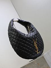 YSL Icare Hobo In Quilted Nappa Black - 44x30x7cm  - 6