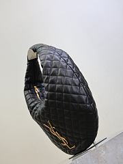 YSL Icare Hobo In Quilted Nappa Black - 44x30x7cm  - 5