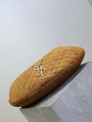 YSL Icare Hobo In Suede Brown - 44x30x7cm  - 4