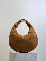 YSL Icare Hobo In Suede Brown - 44x30x7cm  - 2
