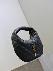 YSL Icarino in Quilted Nappa Dark Gray - 17x13x3cm - 6