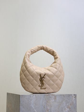 YSL Icarino in Quilted Nappa Beige - 17x13x3cm