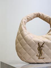 YSL Icarino in Quilted Nappa Beige - 17x13x3cm - 4