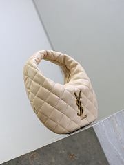 YSL Icarino in Quilted Nappa Beige - 17x13x3cm - 2