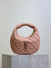 YSL Icarino in Quilted Nappa Pink - 17x13x3cm - 1