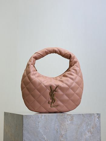YSL Icarino in Quilted Nappa Pink - 17x13x3cm