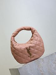YSL Icarino in Quilted Nappa Pink - 17x13x3cm - 3